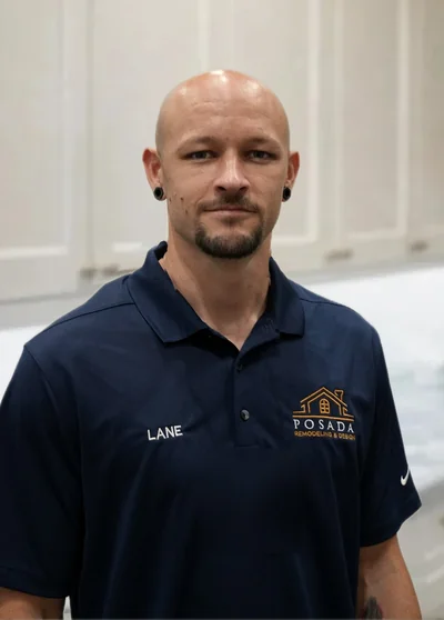 Cameron Lane, lead tile artisan at Posada Remodeling and Design