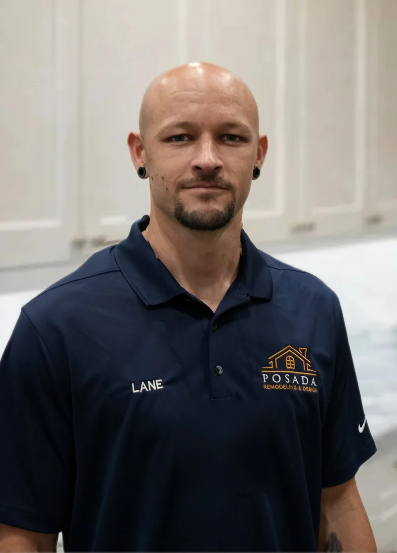 Cameron Lane, lead tile artisan at Posada Remodeling and Design