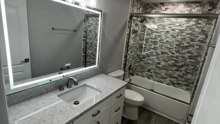bathroom remodel results after addressing homeowners struggle