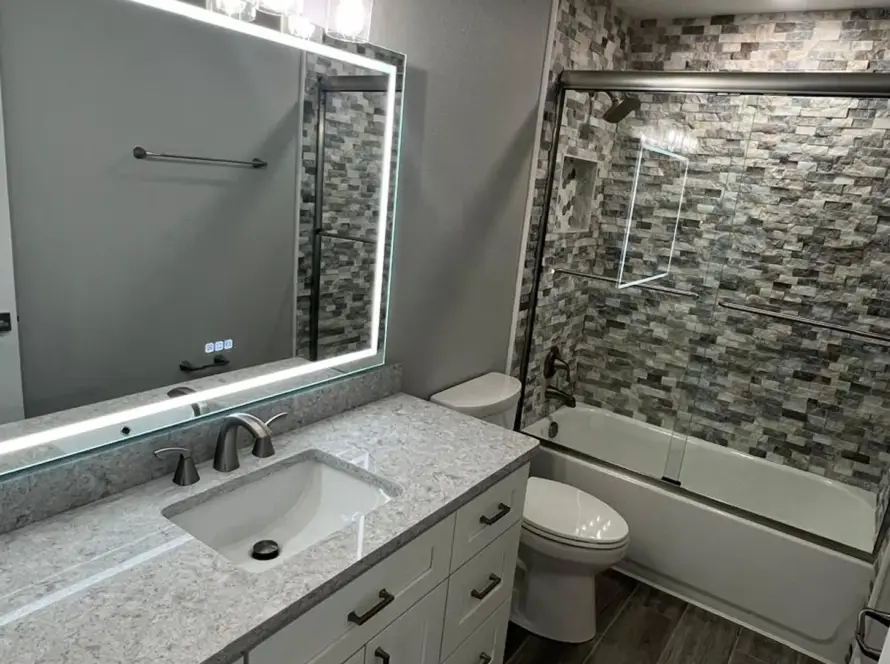 bathroom remodel results after addressing homeowners struggle